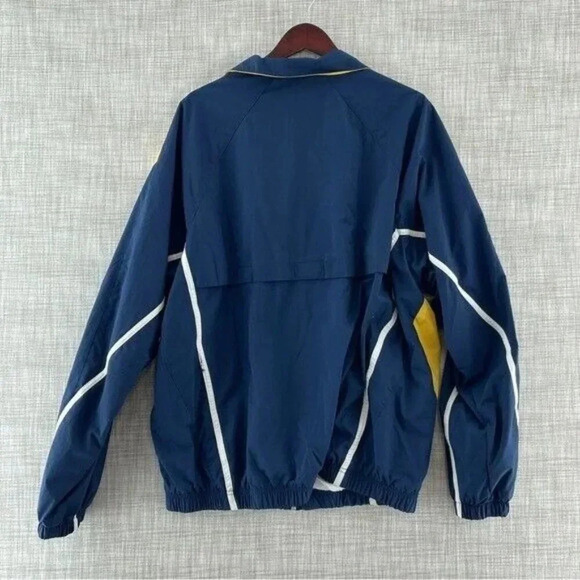 Vintage Speedo Windbreaker Vented back blue/yellow lined Men's XL 8928/b - Picture 2 of 11